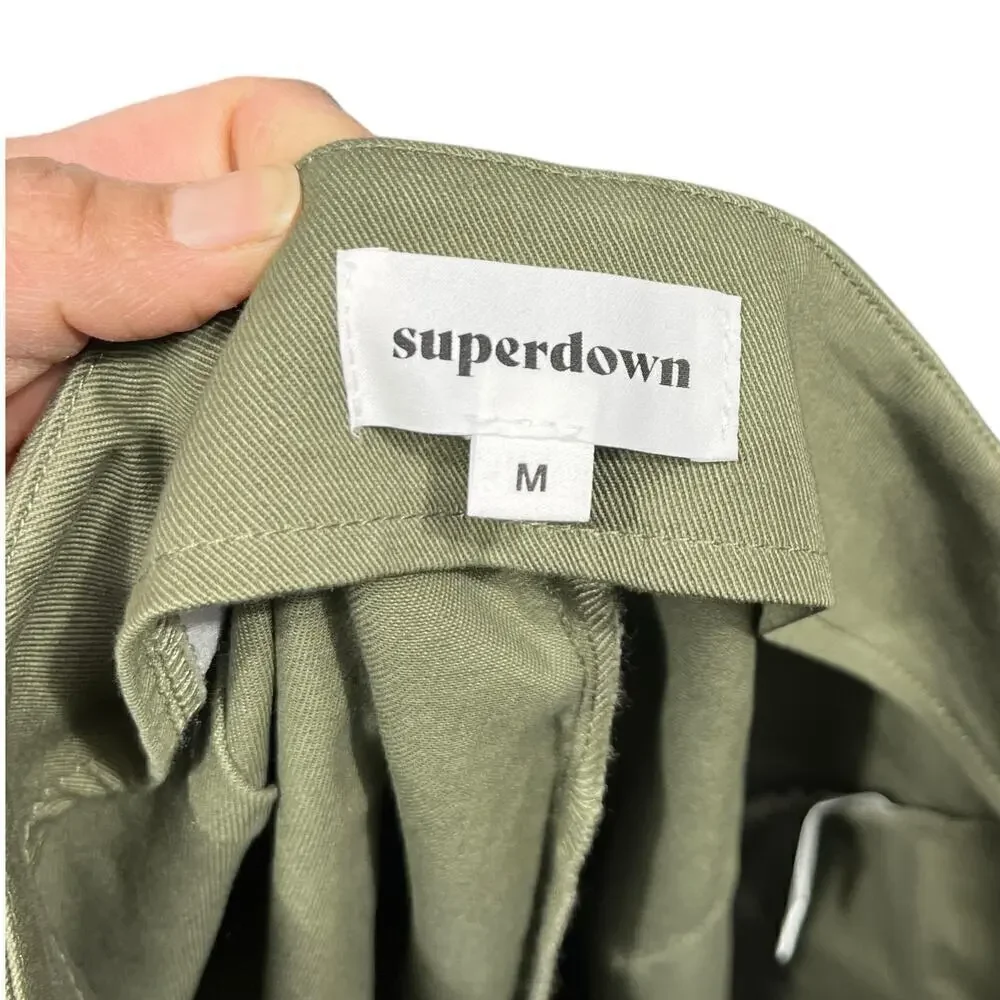Superdown Women’s Green Cargo Pants / Size-Medium